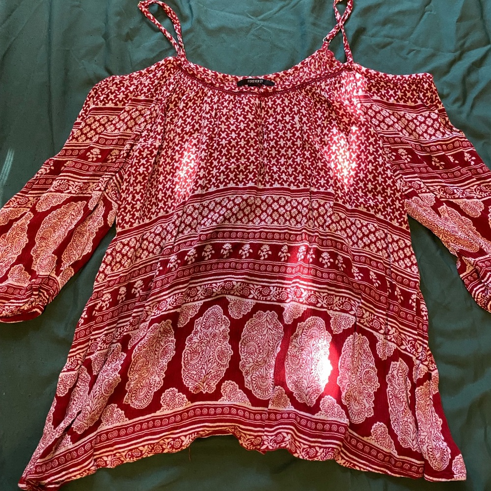 Boho off the shoulder top